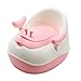 LXZDZ Rosa Kindertoilette, Reinigung Bequeme Baby-Trainings-WC-Sitz Topfstuhl Baby-Puppen, Schüssel Easy Clean Pissoir