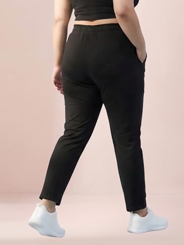 Image of BLINKIN Ankle Length Plus Size Cotton Track Pant for Woman | Ultimate Summer Lowers & Pajama for Women Pack of 2 (combo-plus-86)