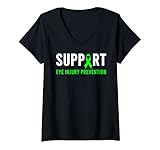 Camisa de lesiones oculares, concienciación de lesiones oculares, prevención de lesiones oculares, concienciación de prevención de lesiones oculares, mes de concienciación de prevención de lesiones oculares, camiseta de concienciación de prevención de lesiones oculares, lesiones oculares, uso verde para la prevención de lesiones oculares.
