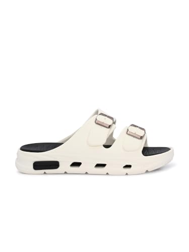 Image of SLIPOVER Men EVA Double Strap Sandals | Adjustable Buckle Comfort Slides | Lightweight Anti-Slip Ventilated Casual Sandals for Everyday Indoor Outdoor Wear