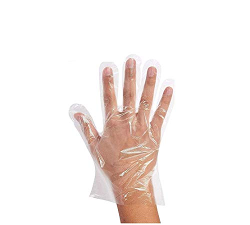 Botreelife 100 Pcs/Pack Universal Disposable Plastic Gloves Disposable Grooming Disposable Gloves