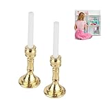 Matériel métallique: Lustre miniature en matériau métallique, sûr, non toxique et stable. Léger, facile à transporter et à placer, permettant aux utilisateurs de déplacer facilement le porte-bougies dans différentes positions.