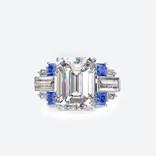 Bijoux d'anniversaire en argent 925 avec topaze saphir et rubis pour femme