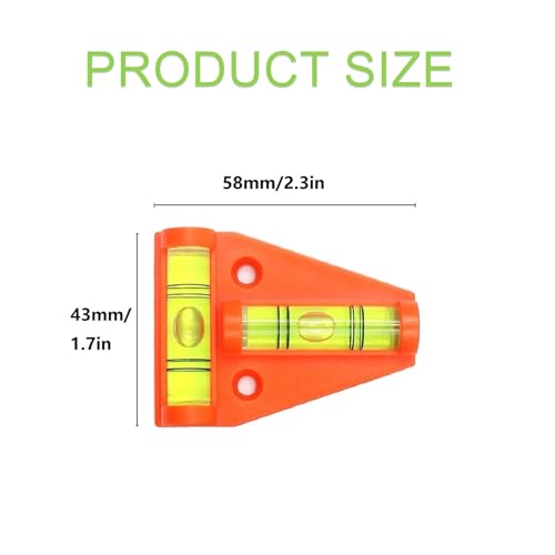 T Type Spirit Level, Mini Caravan Leveller Devices, Motorhome Gadget Levelling, Cross Bubble Level, Also Use for Compact Space Home School 2 T Type Spirit Level, Mini Caravan Leveller Devices, Motorhome Gadget Levelling, Cross Bubble Level, Also Use for Compact Space Home School - Image 2