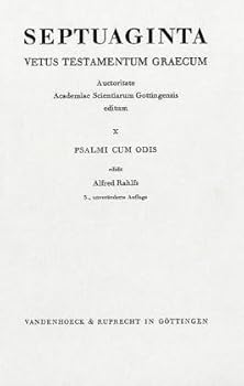 Hardcover Septuaginta. Vetus Testamentum Graecum: Band 10: Psalmi Cum Odis [German] Book