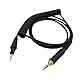 Taoricen Ersatz-Audiokabel für Pioneer DJ HDJ-CUE1 HDJ-CUE1BT HDJ-X5 HDJ-X7 HDJ-S7 Kopfhörer, Einziehbar Federkabel, mit 6,35-mm-Adapter (2,5 m)