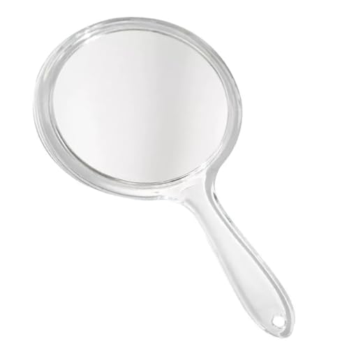 Visxcnu Espejo de Mano,Espejo de Mano de Maquillaje Profesional,Espejo de Mano Ducha,Pequeño y Portátil,para Peluquería Barberos Afeitados,Negro,1X/3X Espejo de Mano