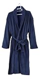 Roupão Azul Microfibra Feminino Masculino Unissex Adulto Quentinho Inverno Frio Super Macio Confortável Antialérgico Secagem Rápida Saída de...