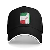 Bandera de Irán de la Mitad de Italia Orgullo iraní Raíces del Sol Gorra de béisbol Pareja de Verano Mujeres Impresas Sombrero de Camionero Gorras de béisbol Hippies