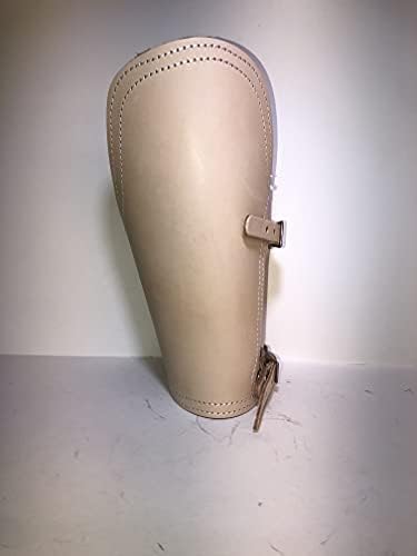 The Plain Jane- Veg- Tan Outer, Top Grain Leather Inner (Right Arm (for left-handed welders), Medium)