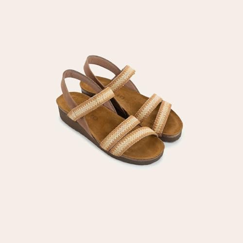 Image of NAOT Kayla Women's Sandals - Supportive 3-Strap Design with Backstrap, Cork & Latex Footbed - Arch Support - Travel-Friendly Comfortable Walking Sandals for All-Day Wear