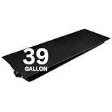 Ameri-Kart Serbatoio d'acqua nero per camper da 39 galloni, serbatoio di stoccaggio dell'acqua RV a prova di perdite per servizi igienici in camper, rimorchi, camper e camper, scarico finale, 177,8 x