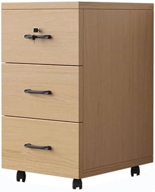 Lockable Under Desk File Cabinet - Compact Side Storage Solution for Home Office, Metal Office Organizer, Secure Document Storage, Space-Saving Design