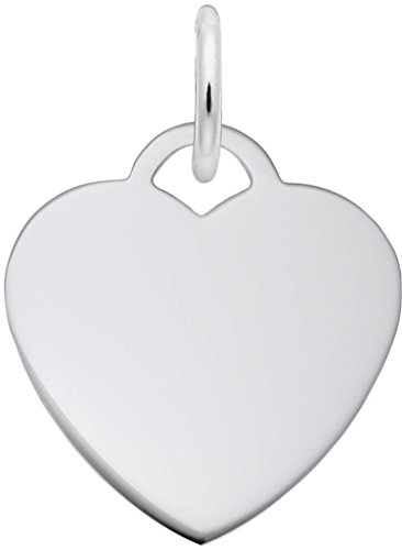 Classic Small Heart Charm (Choose Metal) by Rembrandt