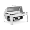 Royal Catering RCCD-RT4_9L Chafing Dish GN 1/1 8,5 L 2 brandstofcellen Rolltop warmhoudcontainer Rechaud
