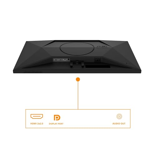 AOC Gaming 24G4XE - 24 Zoll FHD Monitor, 180 Hz, 1 ms, FreeSync Prem., G-Sync comp., HDR10 (1920x1080, HDMI, DisplayPort) schwarz – Ansicht 4