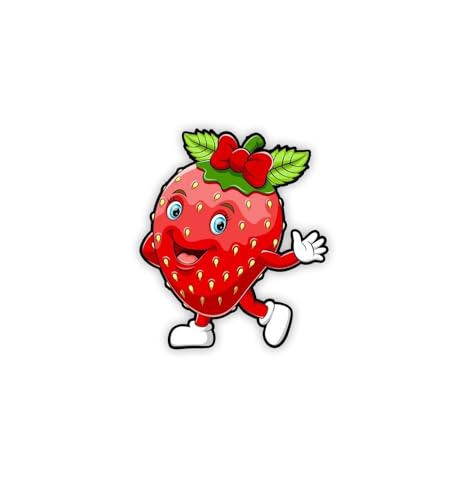 Image of Gift Me Bazar Wooden Fridge Magnet for Refrigerator Stylish | Decorative Items for Kitchen | Magnet for Almirah | Washing Machine | Indian Souvenir Gift Items (Strawberry)