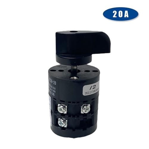 Interruptor combinado de leva HZ5B-20/2 selector trifásico 20A 3 posiciones para maniobra 2
