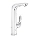 Produktbild GROHE Wave - Einhand- Waschtischarmatur (wassersparend, L-Size, schnelle Befestigung, inkl. Montagewerkzeug), chrom, 23584001