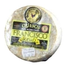 Quesos Francisco Sudao, Queso de Cabra Curado, 500g aprox, Premiado World Cheese Awards, Elaborado en Extremadura