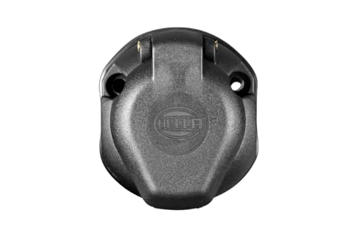 HELLA 8JB 005 949-011 Steckdose - 13-polig - mit Nebelschlussleuchtenabschaltung - Stecker: Schraubkontakt - schwarz