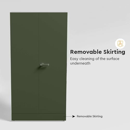 Image of Interio by Godrej Auraline Men Premium Steel Almirah, Matte Tree Mist