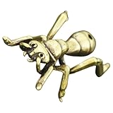 Sculpture détaillée : avec son style décoratif moderne et ses détails soignés, cette statue de fourmi est idéale pour la décoration intérieure et comme accessoire de photographie. statue de fourmis en laiton rétro, ornement pour animaux de compagnie