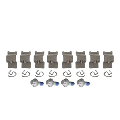 Image of Detroit Axle - Front Brake Pads for 2019-2024 Mercedes-Benz CLA250, 2019-2022 A220, Ceramic Brake Pads with Hardware Replacement