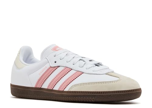 Image of adidas Originals Samba OG Women's Shoes, Cloud White /Wonder Mauve /Off White, Size 8