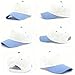 All Trash No Trailer Hat Funny Embroidered Trucker Hat Adjustable Two Tone Snapback Canvas Baseball Cap for Womens - Blue