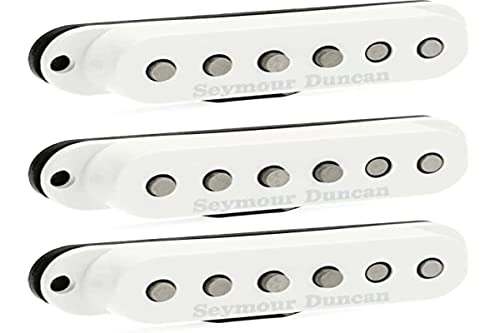 Micro guitare Seymour Duncan Kit Scooped Strat White blanc pour micros Stratocaster