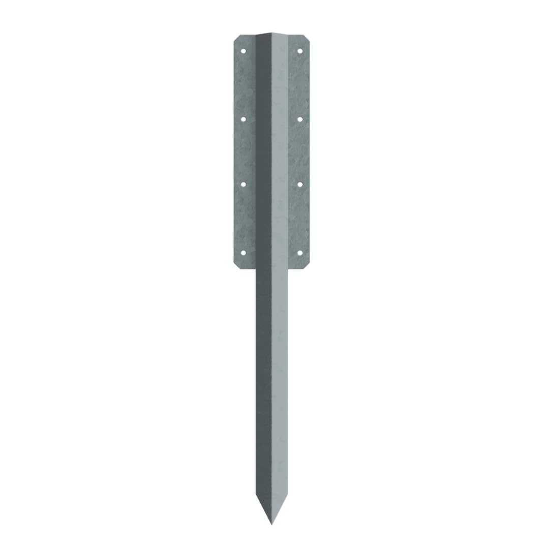 Sleeper Pin Bracket 750x2mm Straight or Corner Galvanised Finish (2, Straight Brackets)