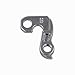 TerchPilet Rear Derailleur Hanger #48 with Bolts – Compatible with Diamondback, Nishiki, Ghost, Univega, Falcon, Raleigh, Claud Butler, Shogun, Optima – Silver CNC Aluminum Alloy
