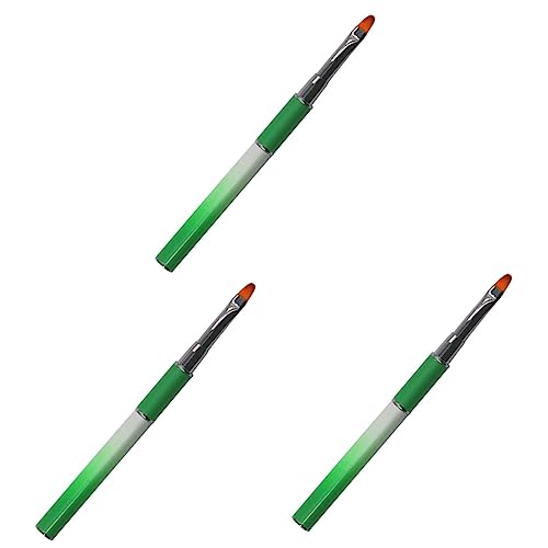 minkissy 3 Pçs Ferramentas De Manicure Ferramentas Para Unhas Escova Para Unhas Caneta Para Nail Art