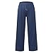 Girls Kids Jogger Sweatpants Baggy Elastic High Waist Wide Leg Long Pants Casual Sport Running Teen (Blue, 12-13 Years)