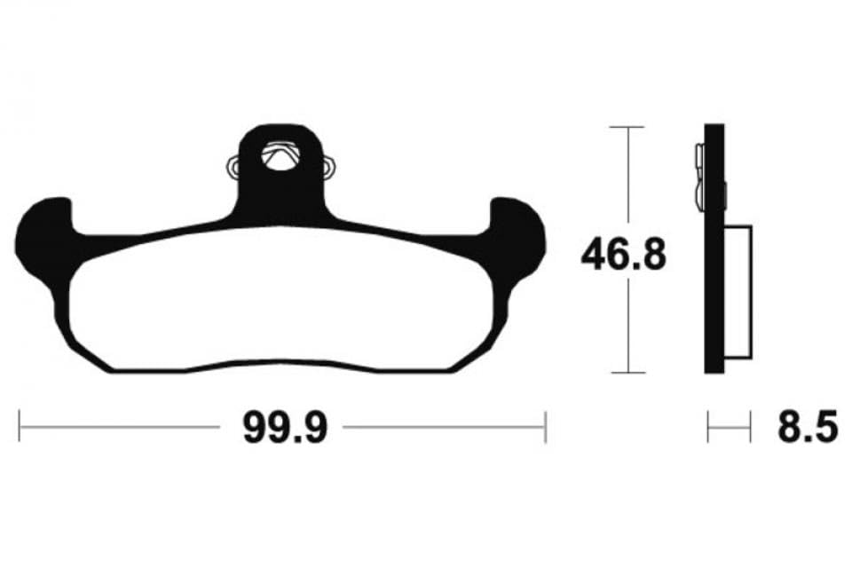 Klocek hamulcowy Bendix do motocykla HM 50 CRE Derapage 1995 Ã 2002 AVG / zacisk Brembo widelec KAYABA Nowy