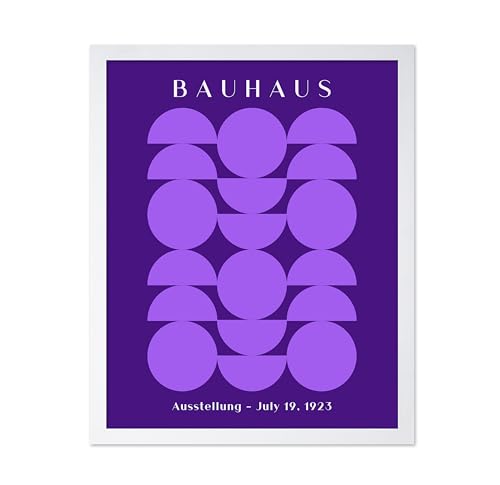 Monem Art Vintage Bauhaus Poster - Retro Circles & Semi