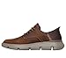Skechers Men's Garza-Gervin Slip-in Moccasin, Brown, 9.5 Wide