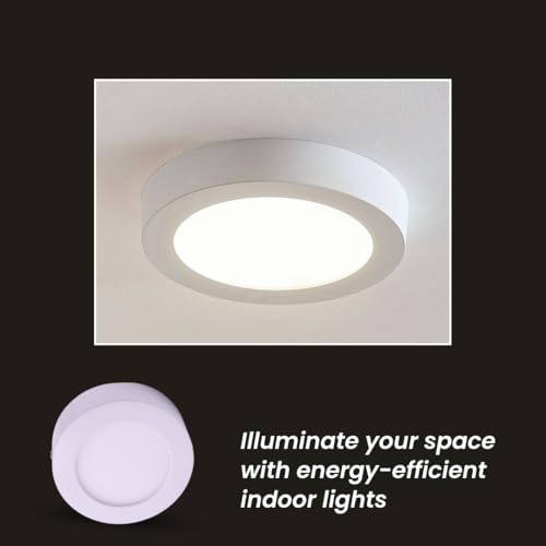 Image of Instapower Ceiling Light Ultra Slim Round LED Downlight 2-Year Warranty (8W Surface-AL Natural White)