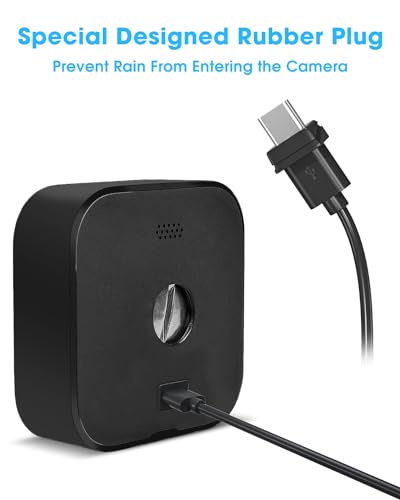 5W Solar Panel for Blink Camera Outdoor, Solar Panel Charger with Battery Compatible with New Blink Outdoor 4 (4th Gen) Camera, with 13.1ft Cable, IP65 Weatherproof, Includes Secure Wall Mount, 1 Pack