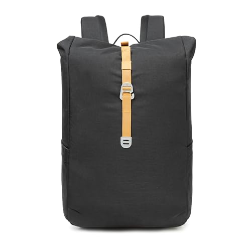 TRAILKICKER Laptop Backpack for Men, Expandable Travel Work Backpack, Water Resistant Casual Daypack, Fits 15.6 Inch Notebook, Black