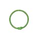 Xiaoyztan 50 Pcs Loose Leaf Opening Ring Buckles Note Book Binder Rings Iron Hanging Rings Keyrings (Inner Diameter 1-Inch Green)