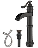 Bathfinesse Bathroom Sink Faucet Single Handle Oil Rubbed Bronze 1 Hole