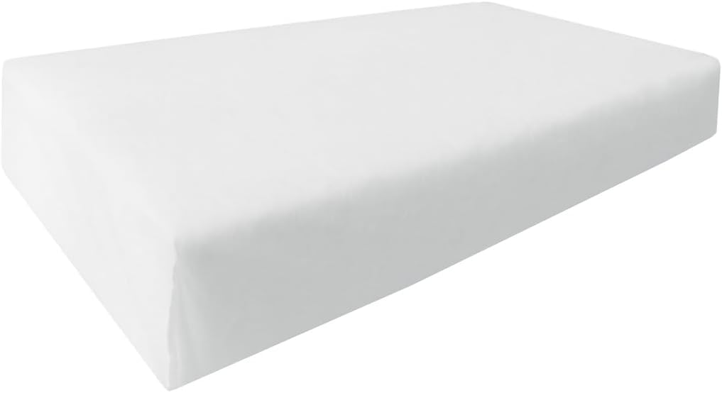 Prolinemax Crib Size 52x28x6 Outdoor Foam Daybed Mattress High Density 1.8 PCF Medium Firm for Patio Daybed Porch Swing Bed