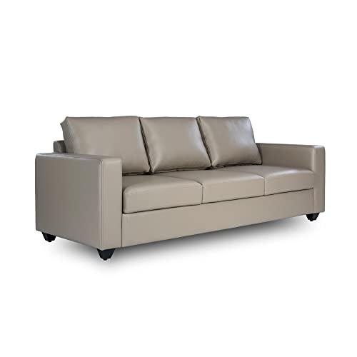 Image of Wakefit Sofa Set | 3 Year Warranty | Sofa 6 Seater, 6 Seater Sofa for Living Room, Wooden Sofa Set, Sofa Set 3+2+1 Seater - Napper(Jindal : Cappuccino)