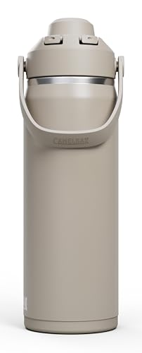 Image of CamelBak Thrive Chug Insulated Stainless Steel Water Bottle, Cold Retention with High Flow Lid for Everyday Hydration and Active Use, 20oz, Stone