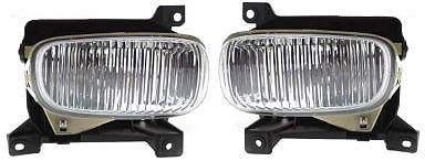 Evan Fischer Front, Driver and Passenger Side Fog Light Compatible with 2000-2006 Toyota Tundra - TO2593102, TO2592102