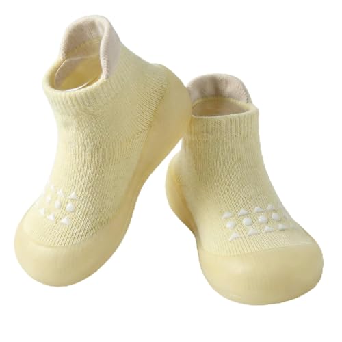 Image of Hstyle Baby Sock Shoes Toddler Walking Shoes Infant Non-Slip Slippers Soft Rubber Sole Sneakers for Baby Boys Girls