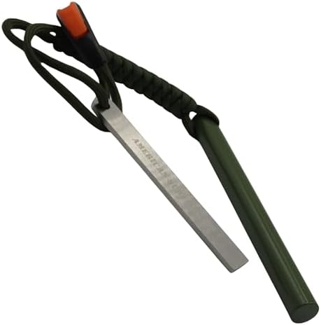 Large Ferro Rod Fire Starter, 5 Inch x 1/2 Inch Thick Ferrocerium...
