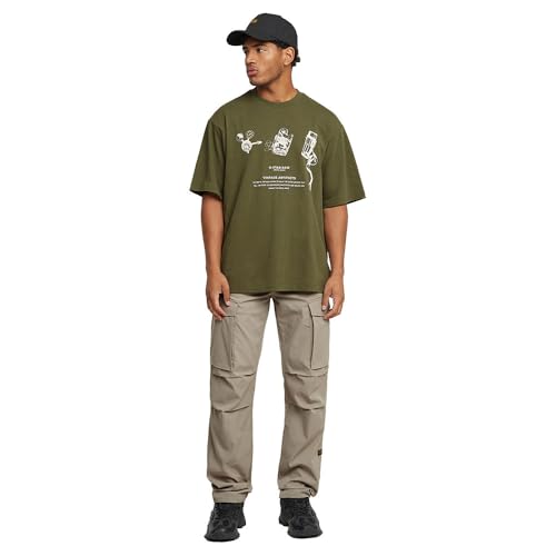 Miniatura 4 de G-Star Core Regular Cargo Pants, Beige Vintage Khaki D24309-D517-G053 , 34w 32l Hombre